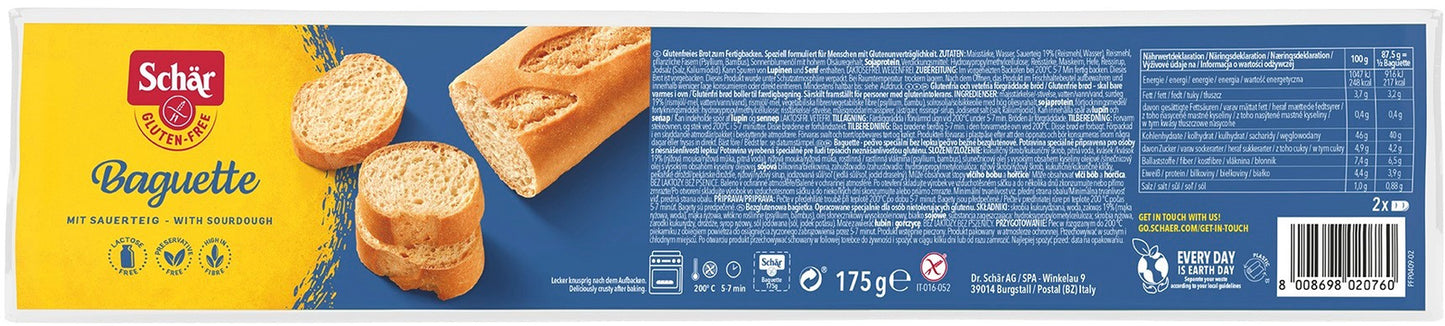 Baguette- bagietka do zapiekania bezglutenowa 175 g