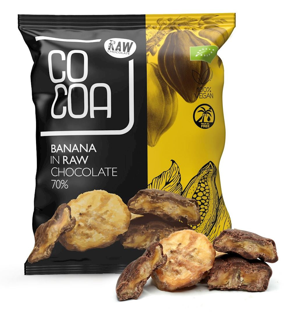 Banany w czekoladzie 70% BIO 70 g