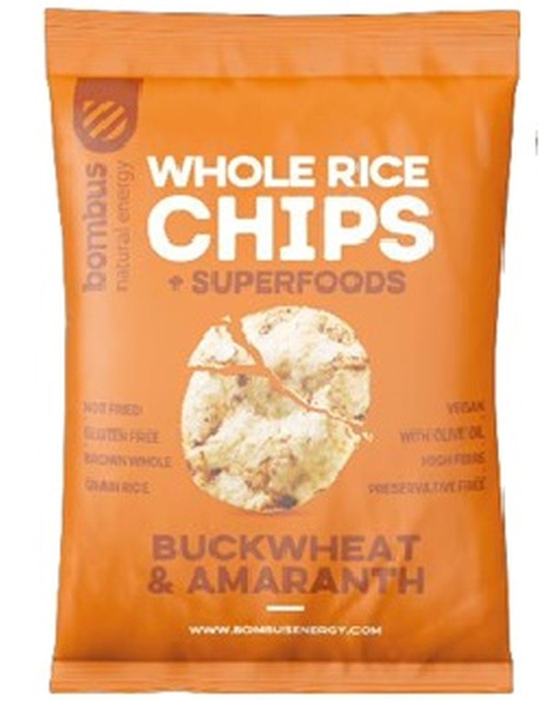 Chipsy ryżowe pełnoziarniste z gryką i amarantusem bezglutenowe 60 g