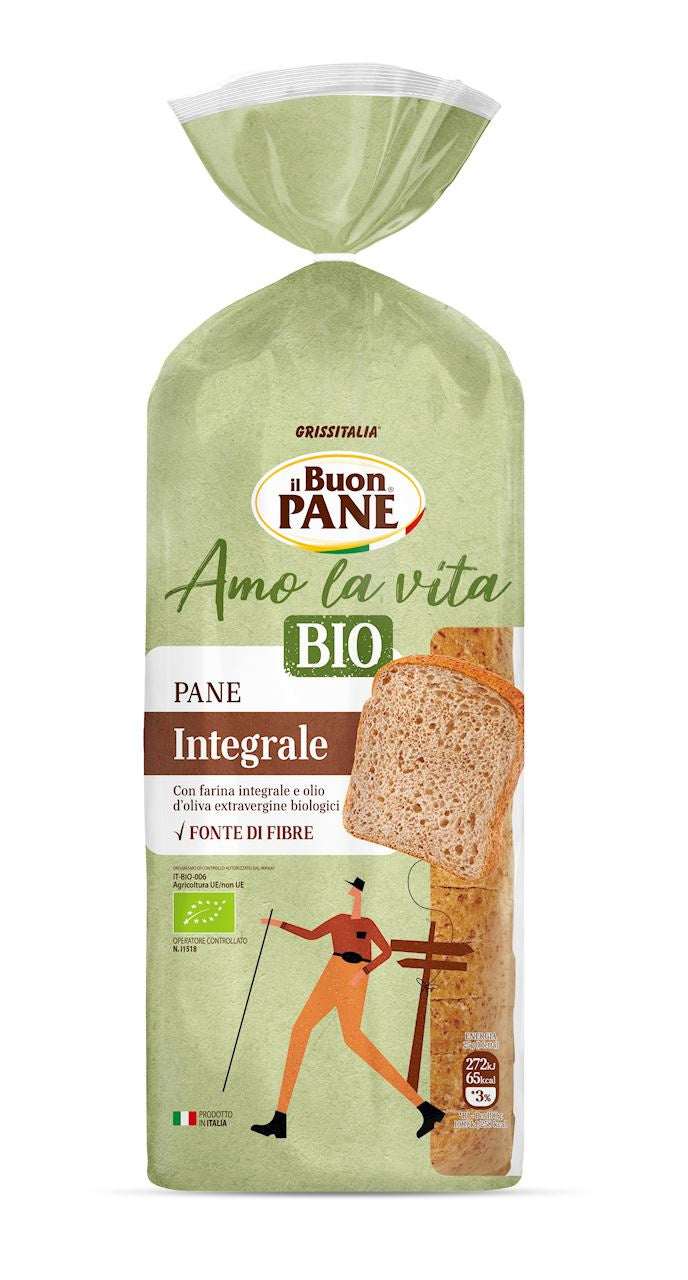 Chleb tostowy pełnoziarnisty bio 400 g - Il Buon Pane