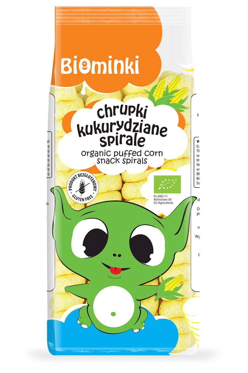 Chrupki kukurydziane spirale bezglutenowe BIO 60 g