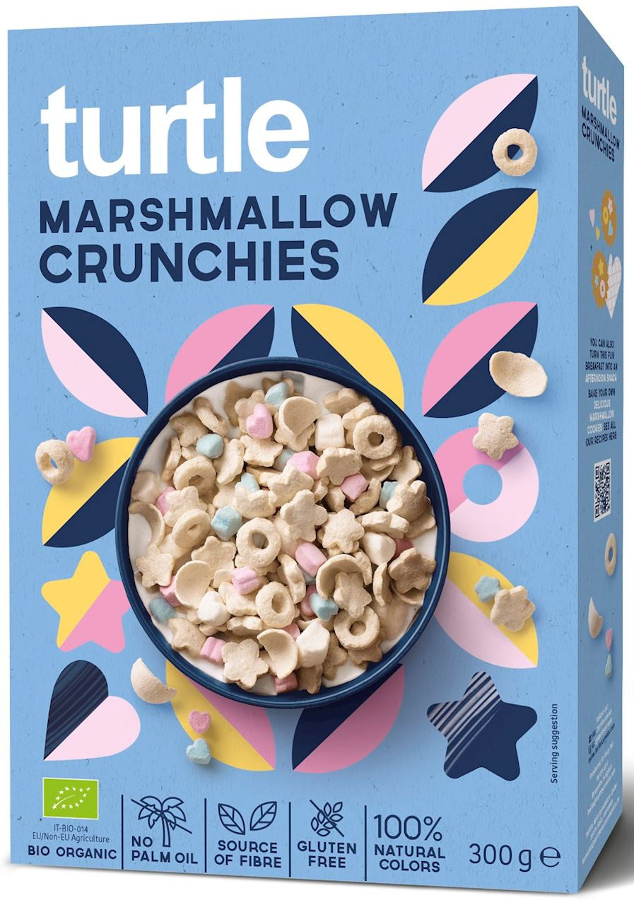 Chrupki zbożowe z piankami Marshmallow bezglutenowe BIO 300 g - Turtle