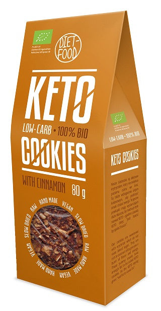 Ciasteczka Keto Cynamon BIO 80 g - Diet-Food