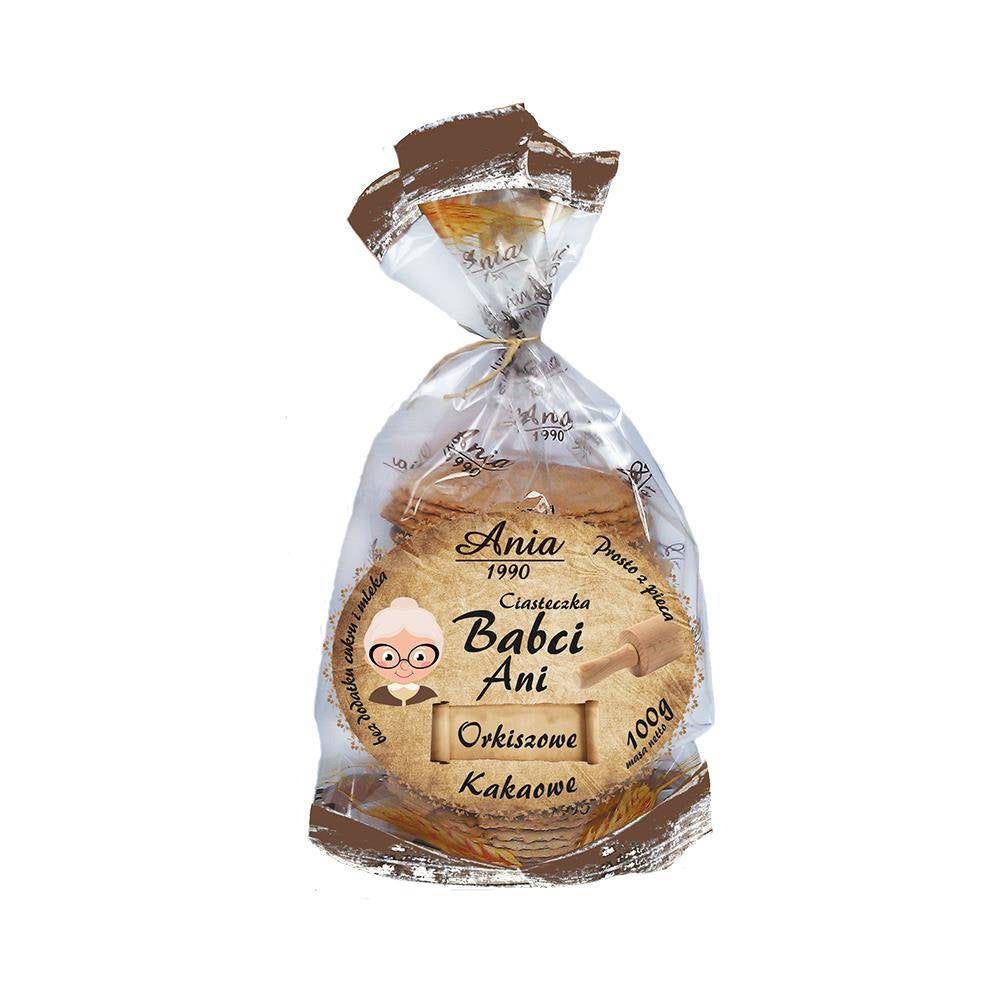 Ciasteczka orkiszowo-kakaowe 100 g