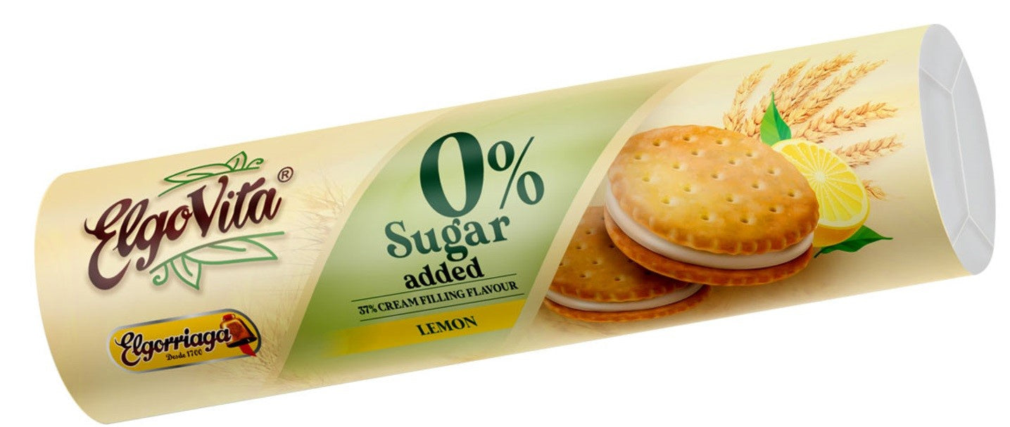 Ciastka-markizy z kremem o smaku cytrynowym bez cukru 180 g