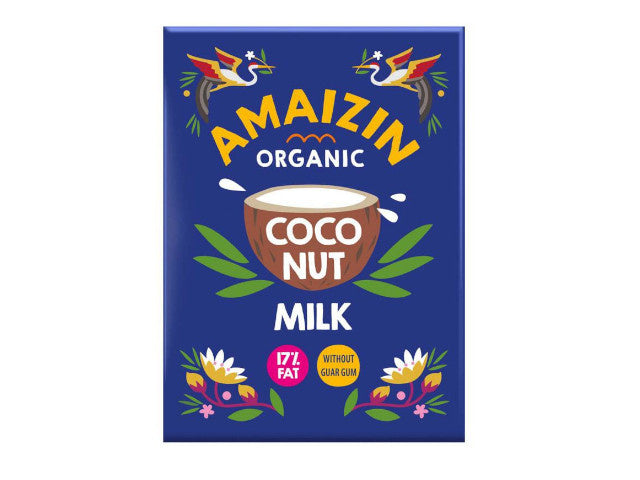 Coconut milk - napój kokosowy bez gumy guar (17 % tłuszczu) bio 500 ml - Amaizin