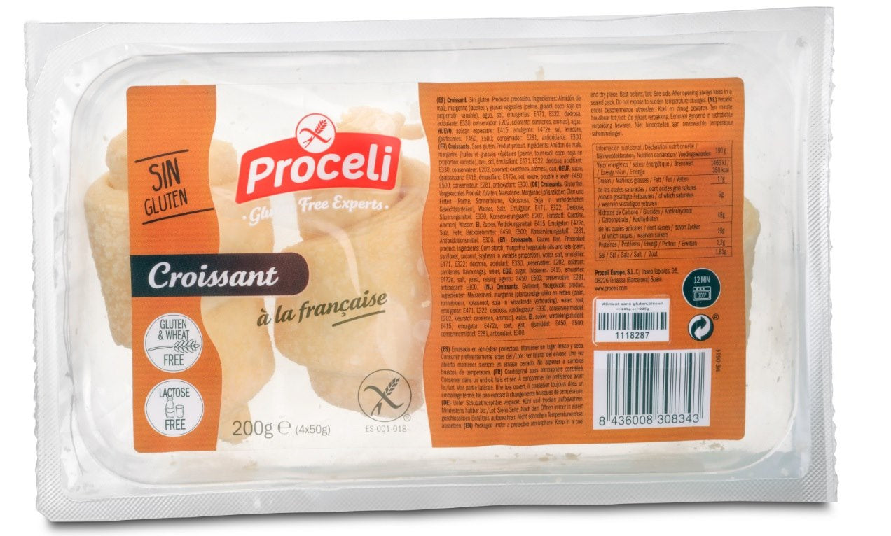 Croissanty do odpiekania bezglutenowe 200 g - Proceli