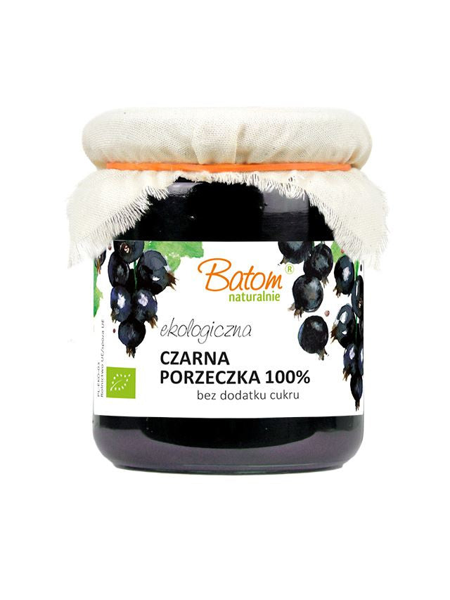 Czarna porzeczka 100 % bez cukru bio 260 g