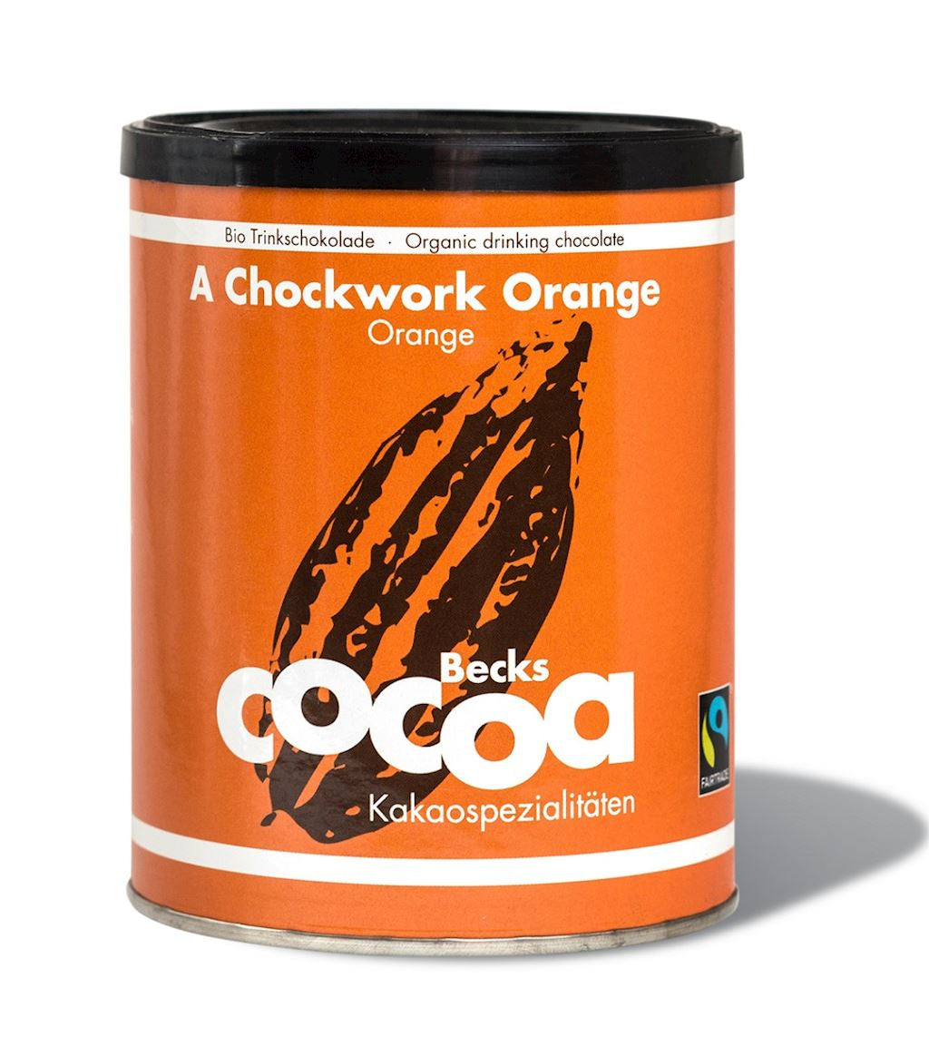 Czekolada do picia pomarańczowo - imbirowa Fair Trade bezglutenowa bio 250 g - Becks Cocoa