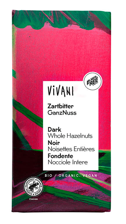 Czekolada gorzka z całymi orzechami BIO 100 g