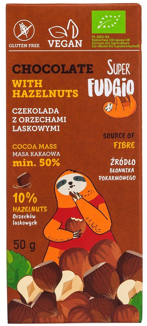 Czekolada z orzechami laskowymi BIO 50 g