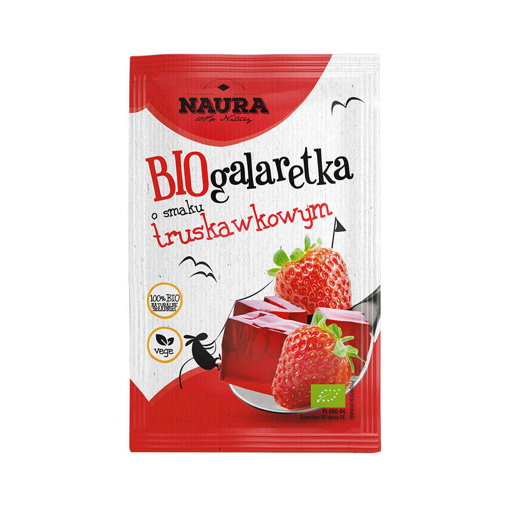 Galaretka o smaku truskawkowym bio 38 g