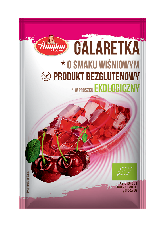 Galaretka o smaku wiśniowym bezglutenowa bio 40 g
