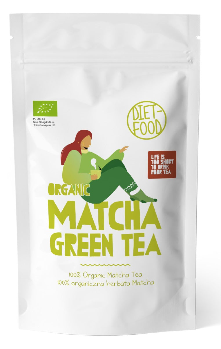 Herbata zielona matcha bio 100 g - DIET-FOOD