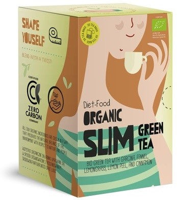 Herbata zielona na odchudzanie (slim green) bio (20 x 1,5 g) 30 g - Diet-Food