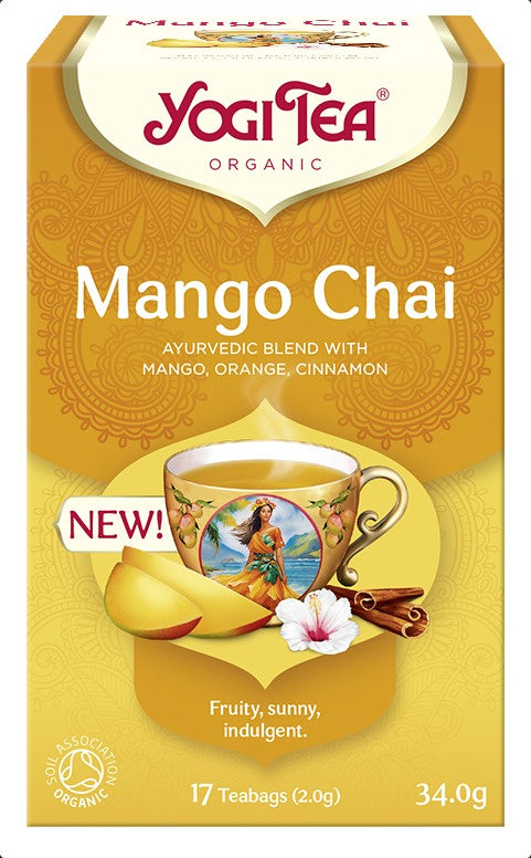 Herbatka mango chai bio (17 x 2 g) 34 g - YOGI TEA
