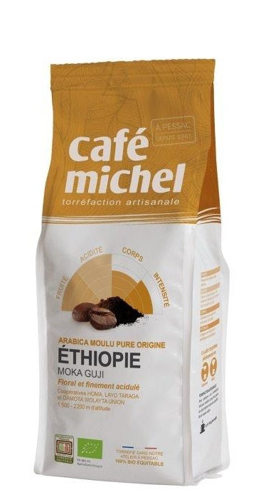 Kawa mielona Arabica 100 % Moka Sidamo Etiopia fair trade BIO 250 g - Cafe Michel