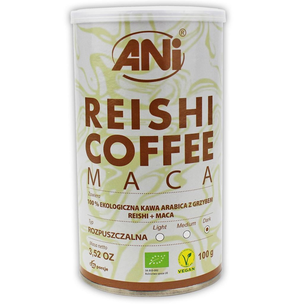 Kawa rozpuszczalna "Reishi + Maca" bio 100 g - ANI