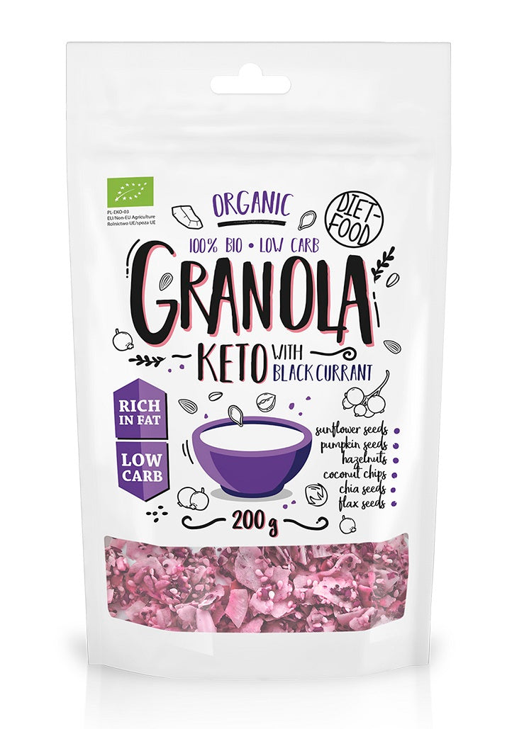 Keto granola z porzeczką bio 200 g