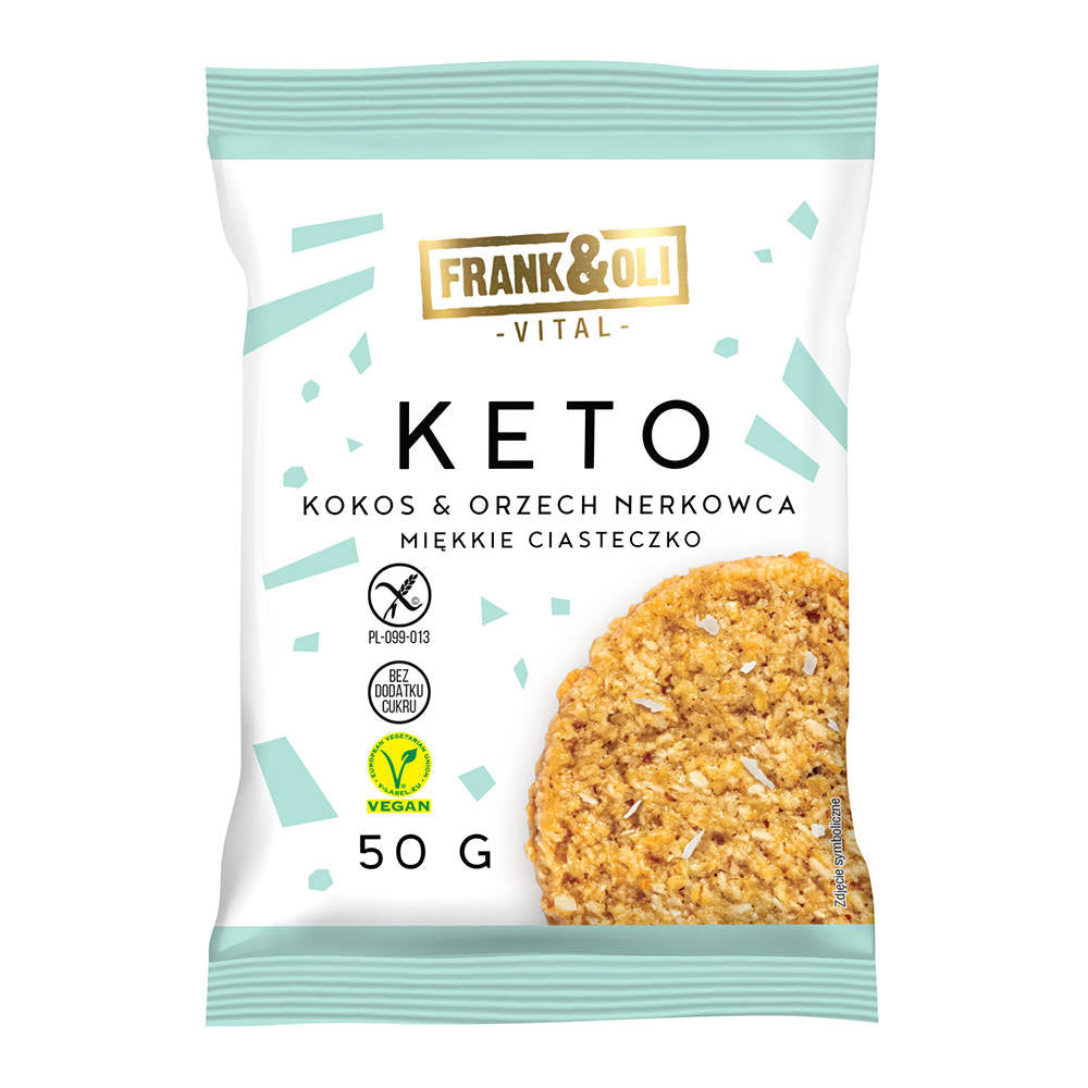Keto miękkie ciasteczko kokos & orzech nerkowca 50 g