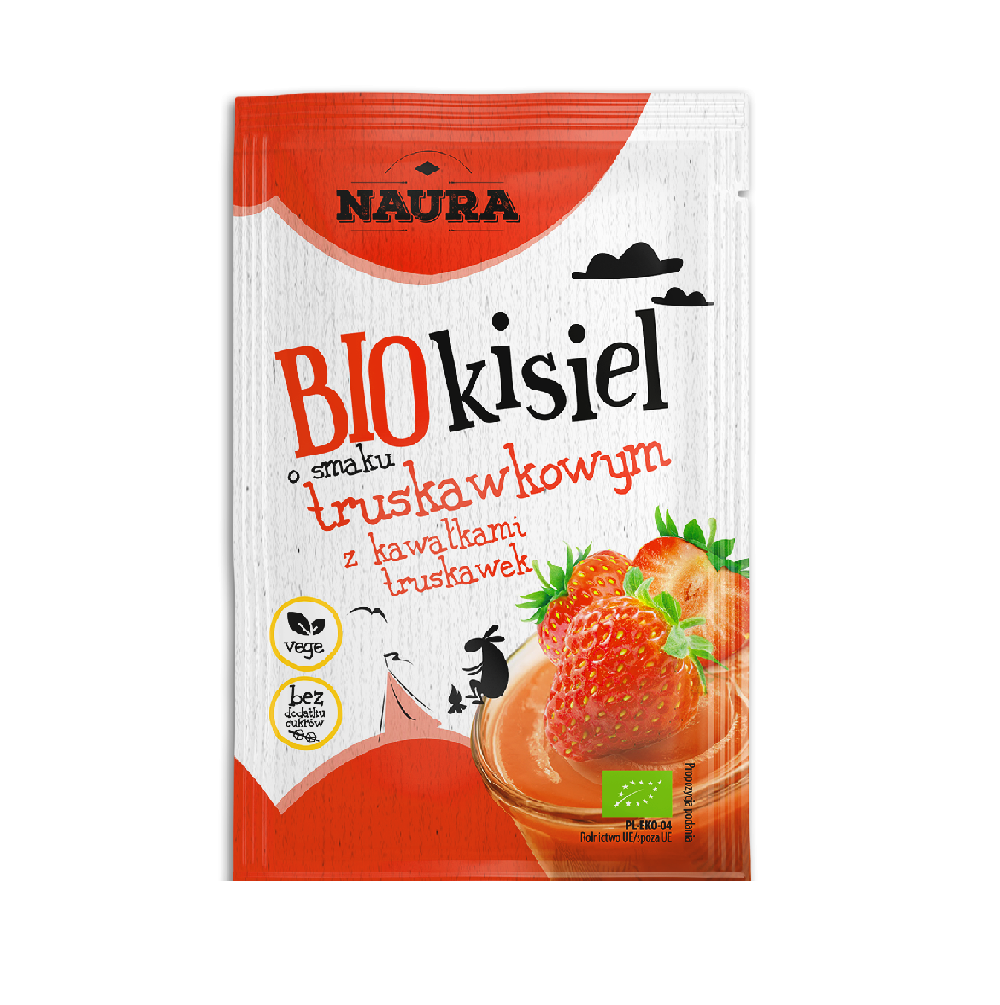 Kisiel o smaku truskawkowym BIO 38 g