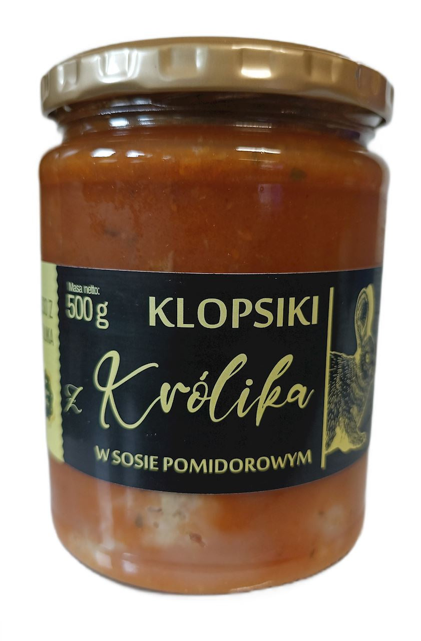 Klopsiki z królika w sosie pomidorowym 500 g - AMCIU