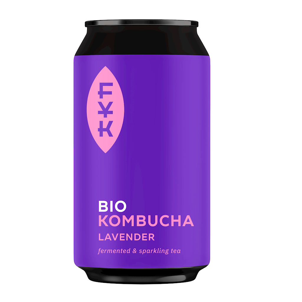 Kombucha herbata zielona z lawendą bezglutenowa bio 330 ml - Forever Young Kombucha