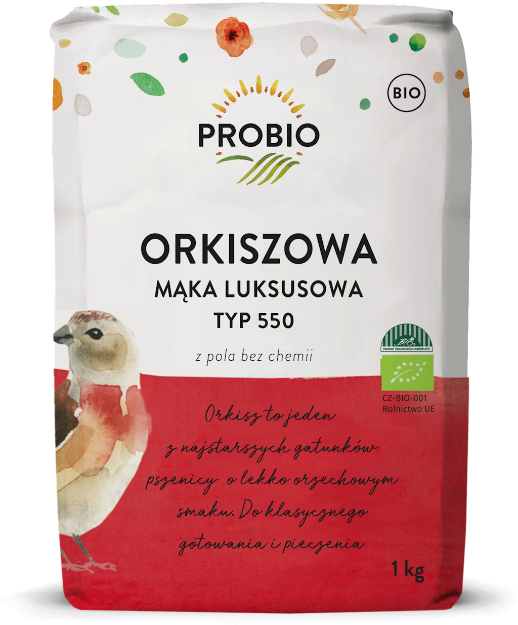 Mąka orkiszowa luksusowa typ 550 bio 1 kg - PROBIO