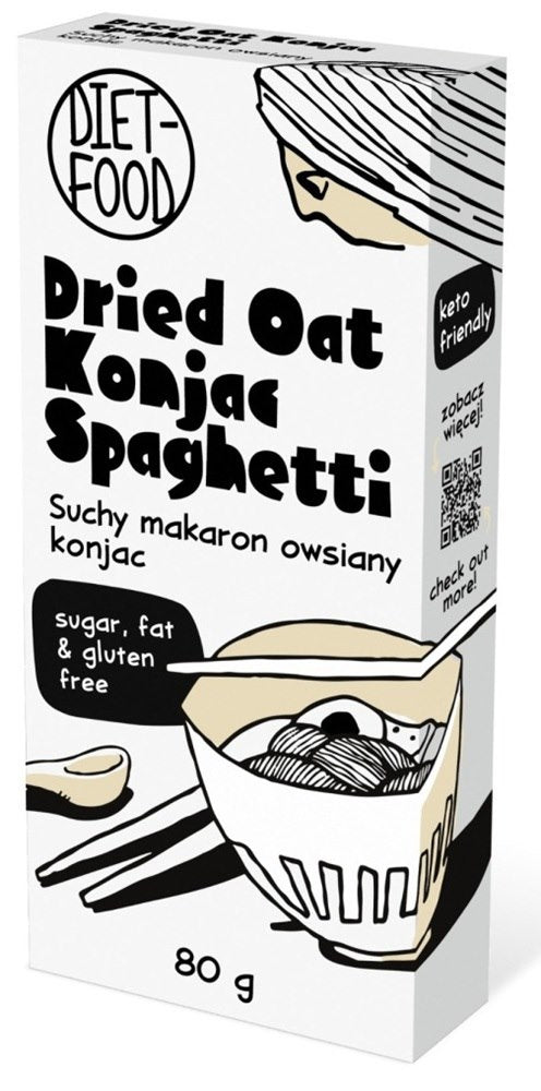 Makaron Shiritaki konjac owsiany spaghetti suchy 80 g