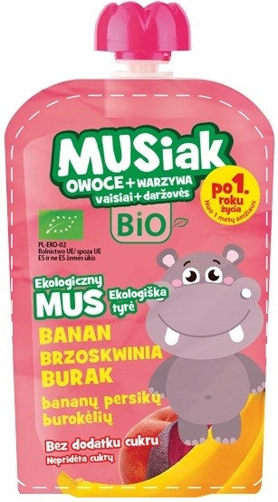 Mus owocowo- warzywny banan brzoskwinia burak BIO 100 g