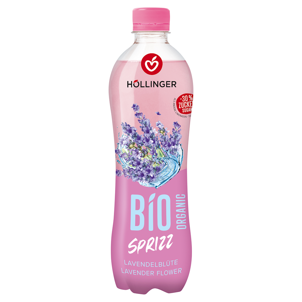 Napój gazowany lawendowy bio 500 ml - HOLLINGER