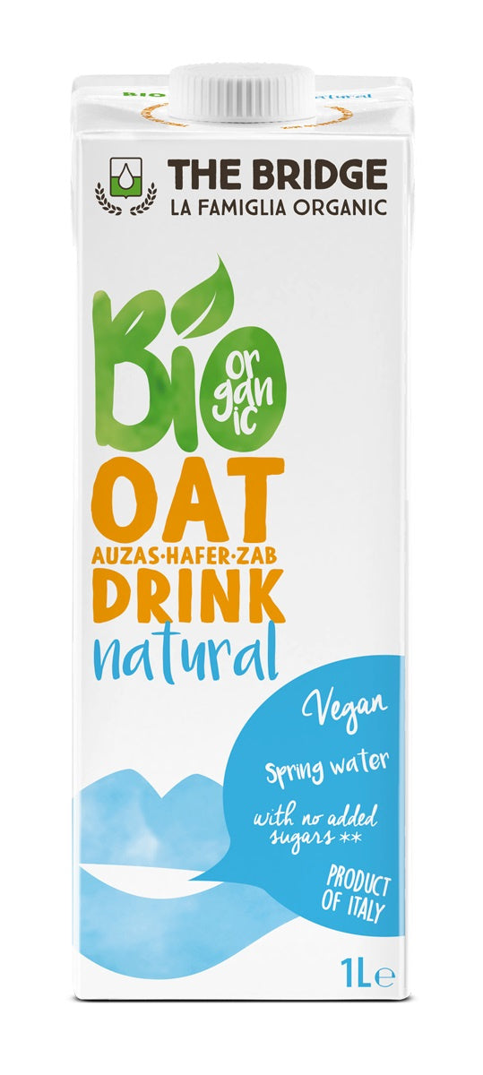 Napój owsiany bez dodatku cukrów bio 1 l - The Bridge