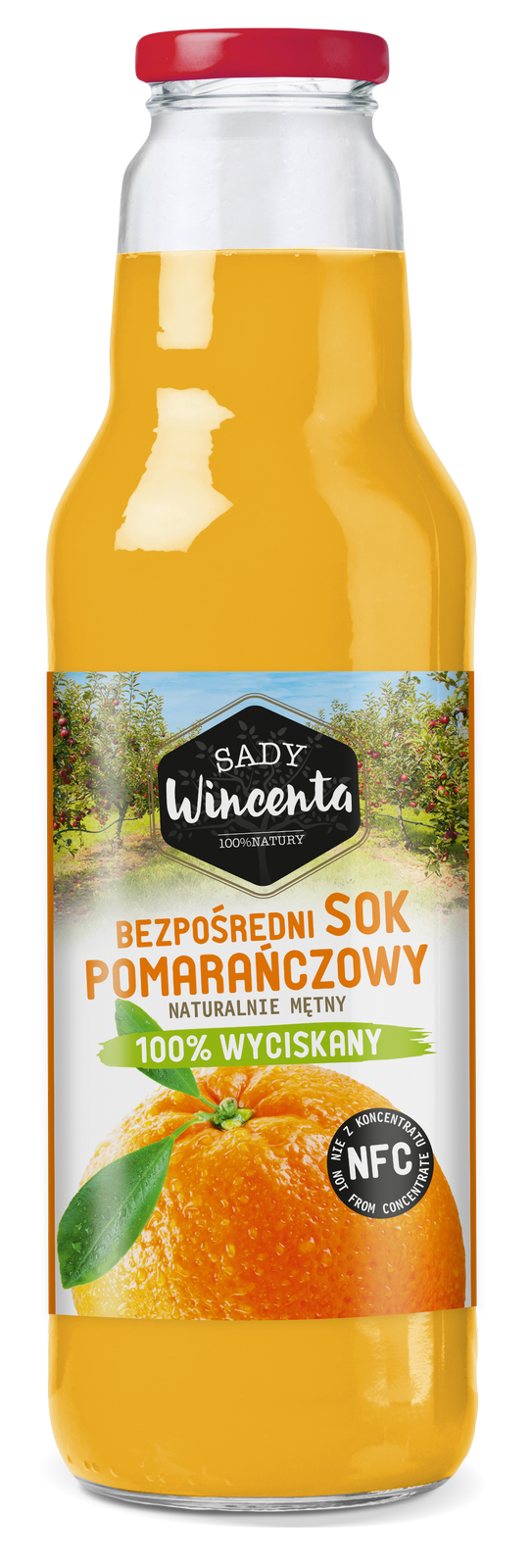 Naturalnie mętny sok pomarańczowy 750 ml