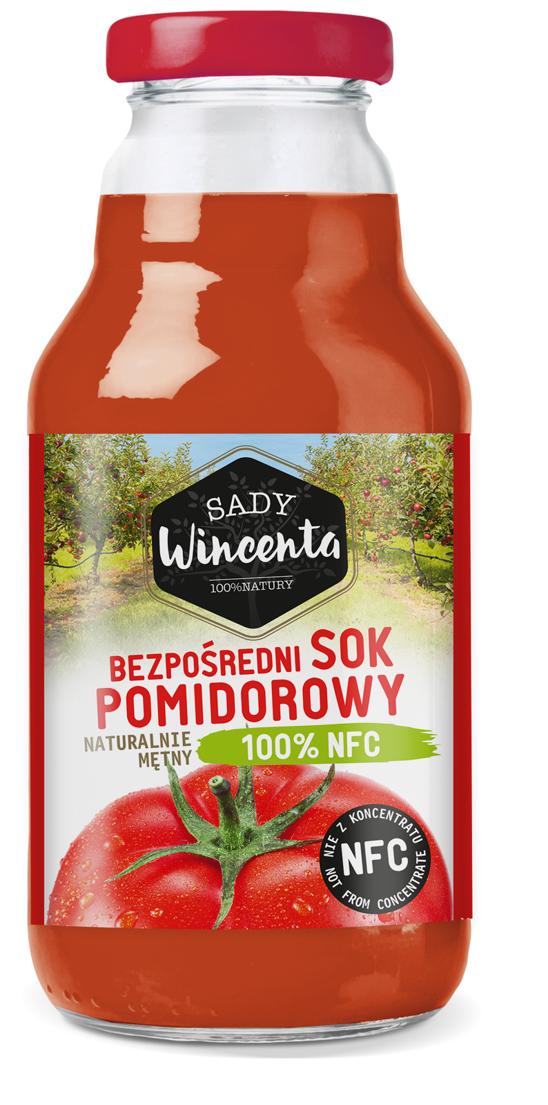Naturalnie mętny sok pomidorowy 330 ml