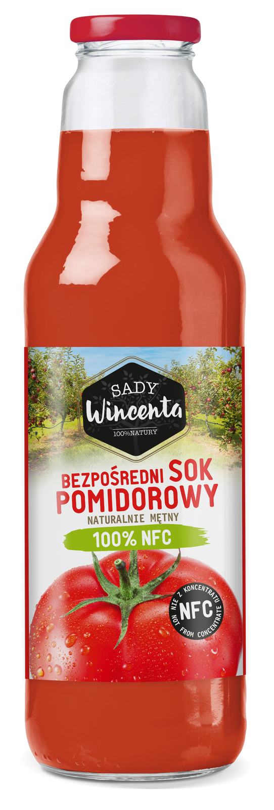 Naturalnie mętny sok pomidorowy 750 ml
