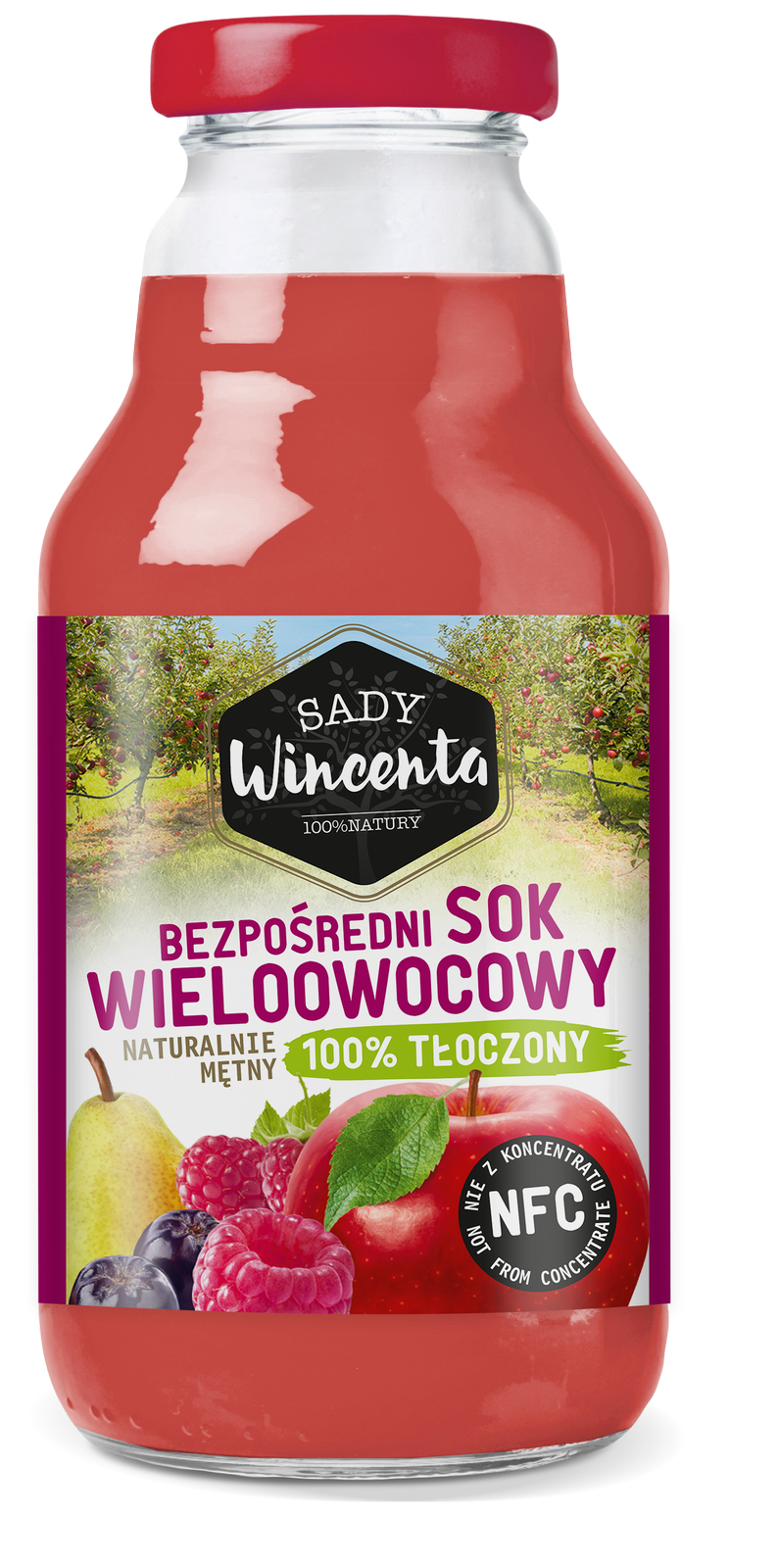 Naturalnie mętny sok wieloowocowy 330 ml - Sady Wincenta
