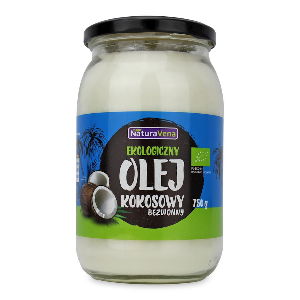 Olej kokosowy rafinowany bio 750 g - Naturavena