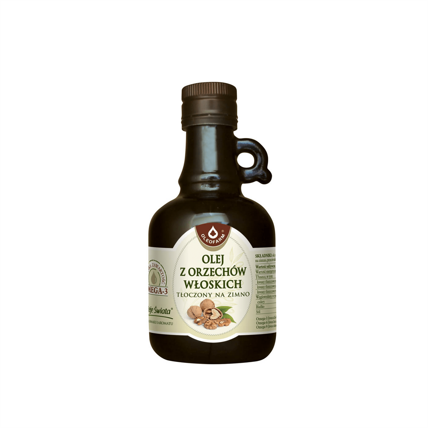 Olej z orzechów włoskich tłoczony na zimno 250 ml