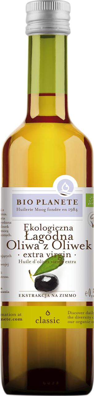 Oliwa z oliwek extra virgin łagodna bio 500 ml - Bio Planete
