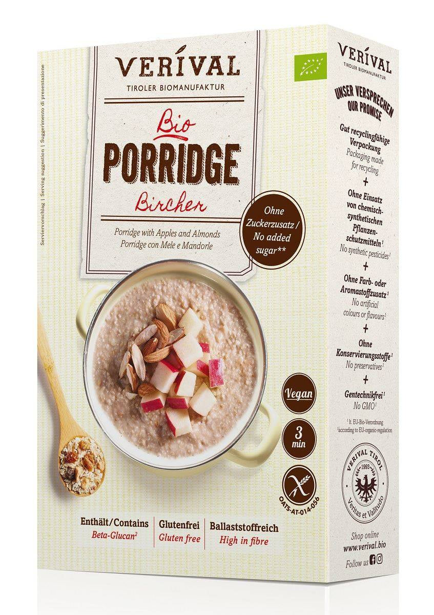 Owsianka z owocami i orzechami bez dodatku cukrów bezglutenowa BIO 350 g - Verival