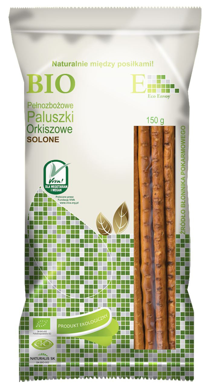 Paluszki orkiszowe ekologiczne solone bio 150 g