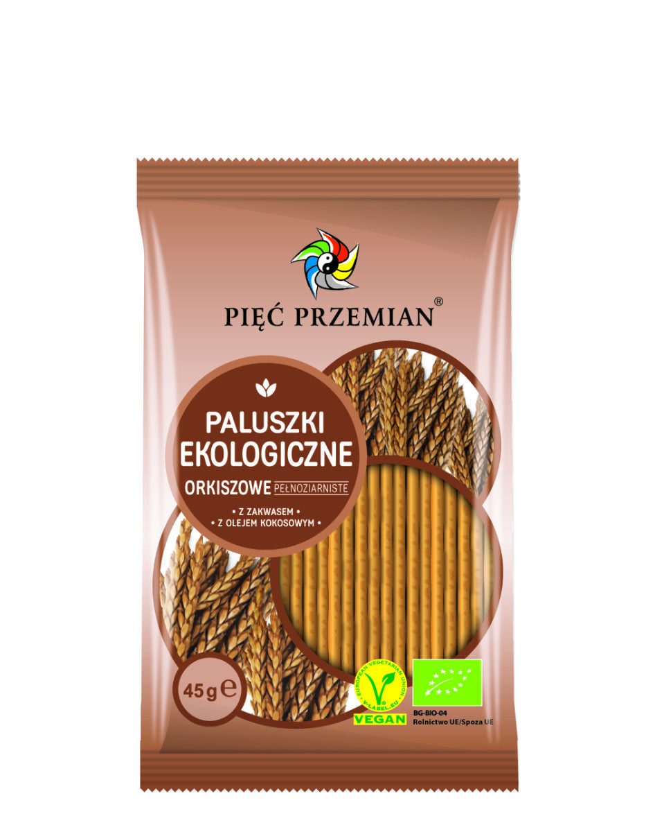 Paluszki orkiszowe pełnoziarniste bio 45 g