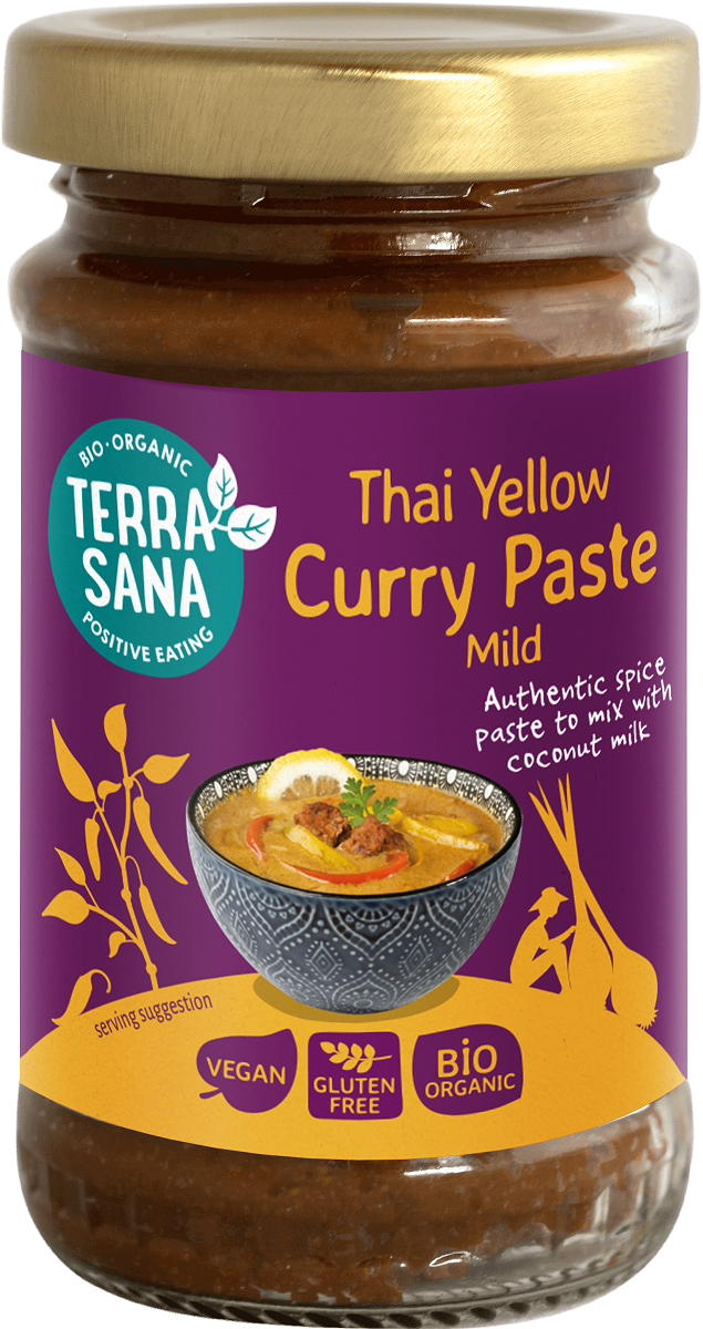 Pasta curry tajska bezglutenowa bio 120 g - Terrasana