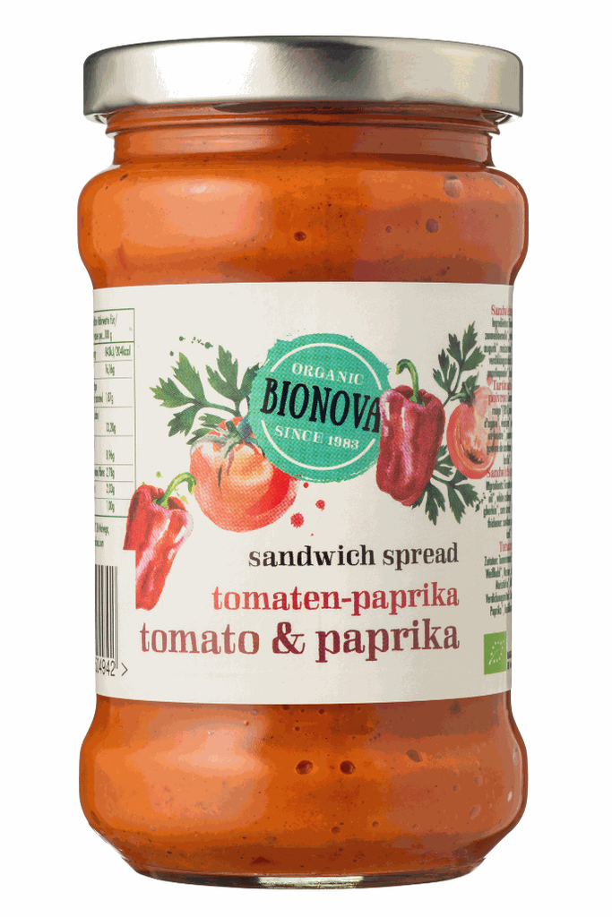 Pasta pomidorowo - paprykowa bio 280 g - BIONOVA