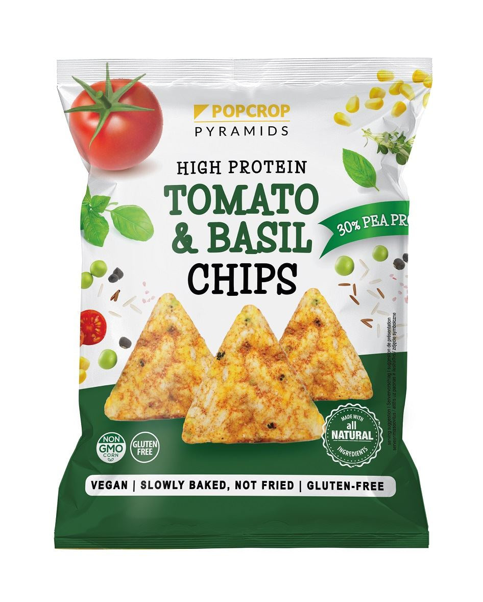 Piramidki proteinowe pomidorowe z bazylią, wegańskie, bezglutenowe 60 g