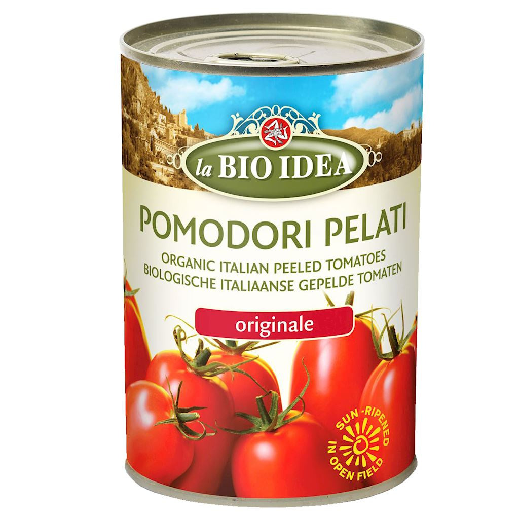 Pomidory pelati bez skóry w puszce bio 400 g