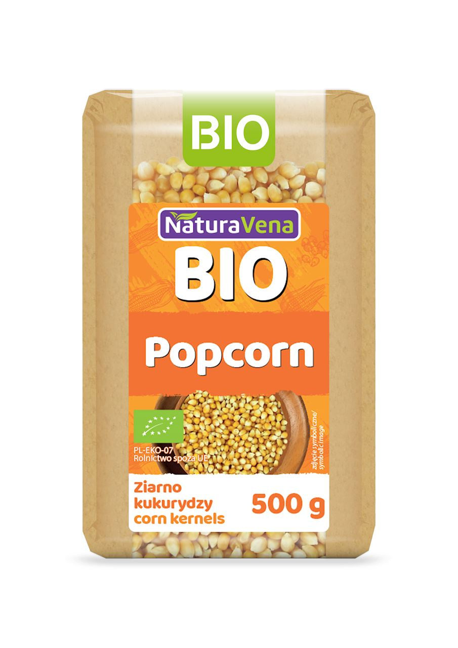 Popcorn (ziarno kukurydzy) bio 500 g - NATURAVENA