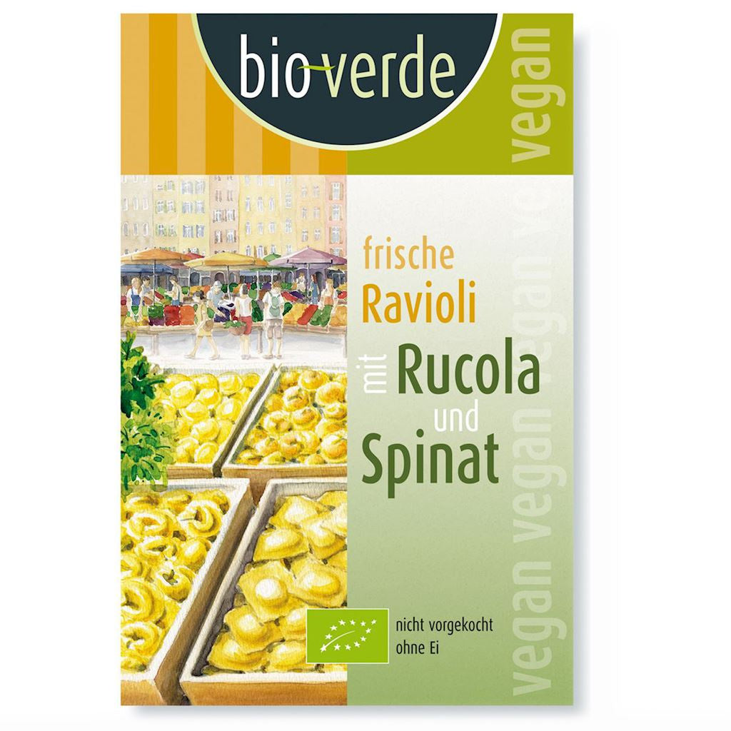 Ravioli Świeże z Rukolą i Szpinakiem Bio 250 g