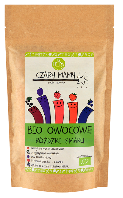 Różdżki smaku owocowe (liofilizowane owoce) bio (10 x 2 g) 20 g