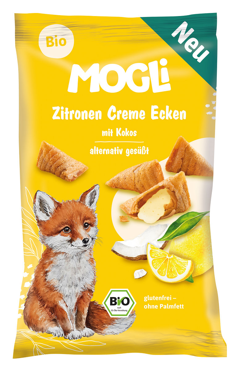 Rożki z kremem kokosowo - cytrynowym bezglutenowe bio 30 g - Mogli